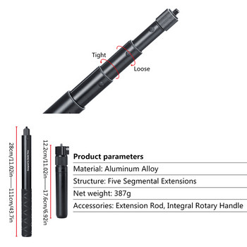 για Insta 360 Bullet Time Handheld Tripod Selfie Stick Monopod andle Grip για OSMO Action X Panoramic Camera ONE