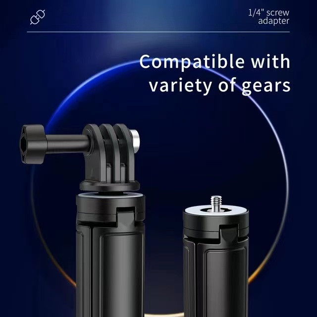 FHX-21D DJI Action 2 Mini Selfie tyč, výsuvný stabilný statív, 1/4 skrutka pre GoPro Hero 10 9 Insta360 ONE X2 X kamery