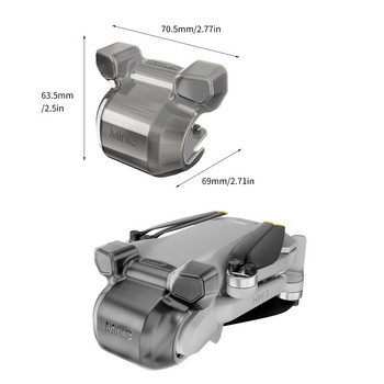 Για DJI Mini 3 Gimbal Protective Cover Αισθητήρας κάμερας Αντιχαρακτηριστικό Ενσωματωμένο προστατευτικό κάλυμμα Κάλυμμα φακού Drone