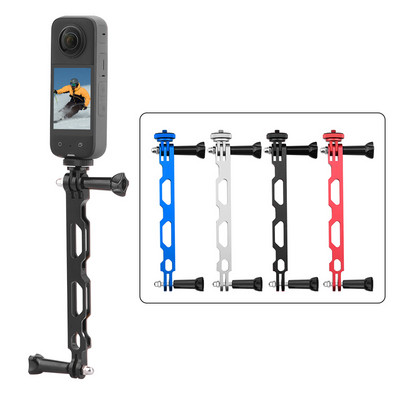 Insta360 jaoks One X X2 X3 alumiiniumsulamist selfie pikendusvars, pikendatud varda kiivri kinnitusadapter Panoraamkaamera tarvikud
