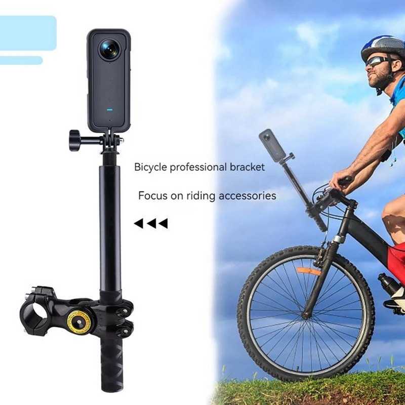 Fhx-33A Insta360 X3 Motocikla kronšteins Gopro Hero 11 Mini kameras velosipēda stūres stieņa uzraudzībai Fiksēts statīvs priekš Insta360