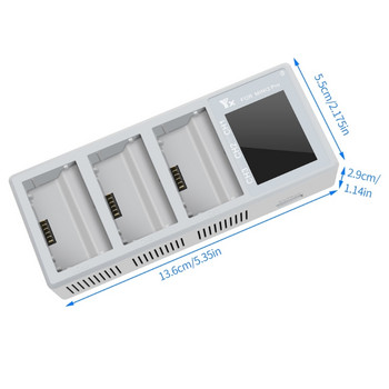 Преносими зарядни устройства за хъб за бързо зареждане за Mini 3 Pro/Mini 3 Flight Леки зарядни устройства за батерии Кутия Зарядни устройства с USB порт