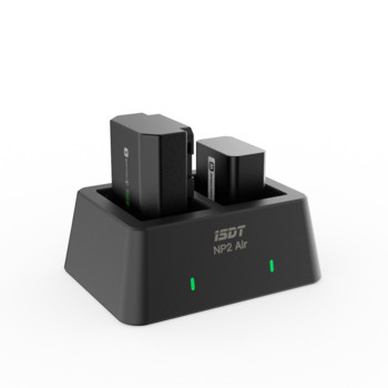 ISDT NP2 Air USB Type-C зарядно устройство Mix-dual Battery Smart Charger With APP Connection Compatible NP-BX1 NP-FZ100 NP-FW50