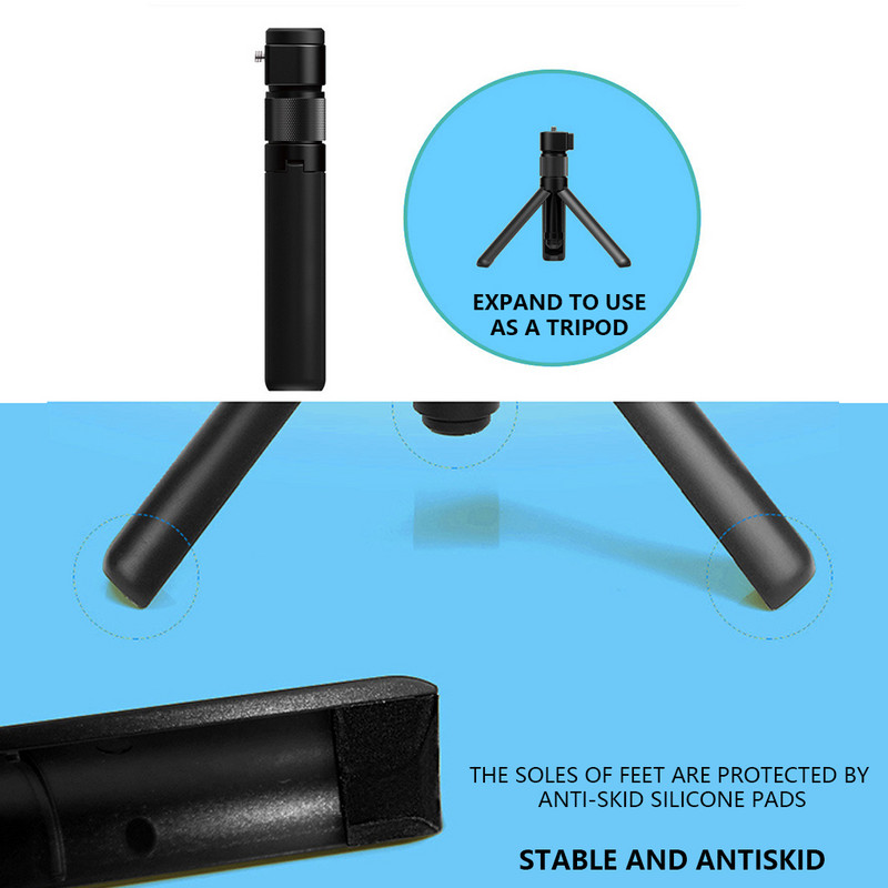 „Selfie Stick ABS Rotary“ profesionali teleskopinė kelionės fotografija tiesioginės transliacijos trikojo keitimas, skirtas „Insta360 ONE XR“