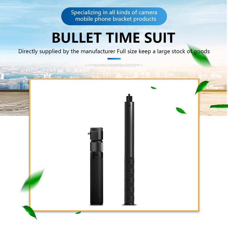 „Selfie Stick ABS Rotary“ profesionali teleskopinė kelionės fotografija tiesioginės transliacijos trikojo keitimas, skirtas „Insta360 ONE XR“