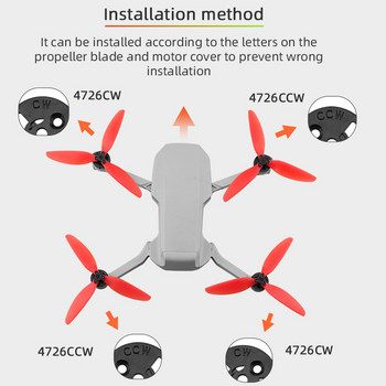 Προπέλα τριών λεπίδων για DJI Mavic Mini /Mini 2 Drone Light Weight Props Ανταλλακτικά ανταλλακτικών ανεμιστήρων λεπίδων ανταλλακτικών