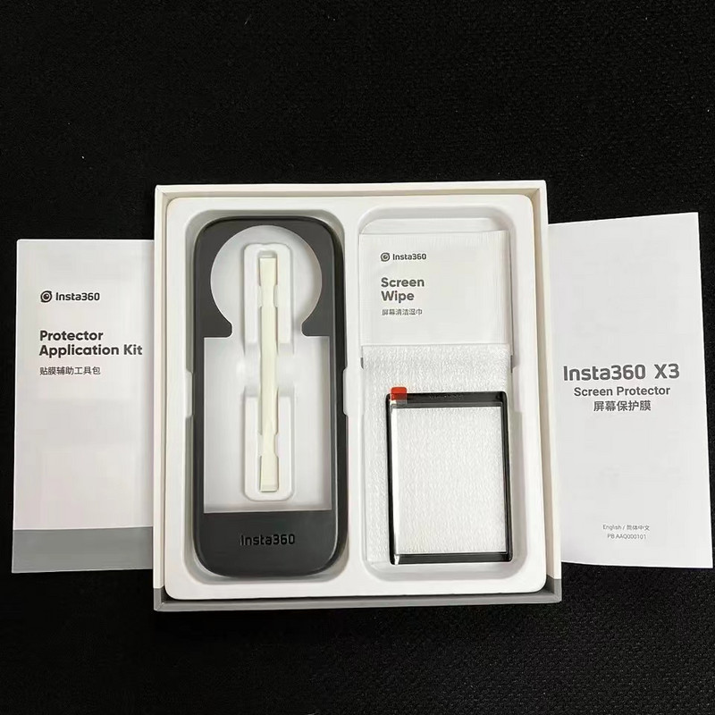 Insta360 X3 képernyővédő fólia edzett üveghez, nagy felbontású 360°-os videokamera-kiegészítő készletek