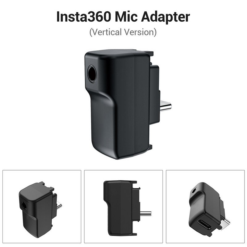 Audio adapter za punjenje tipa C i 3,5 mm priključak za mikrofon, konektor kabela za punjenje, nije vodootporan Dodaci za Insta360 ONE RS