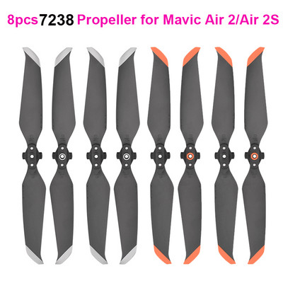 8PCS 7238F витла с ниско ниво на шум за DJI Mavic Air 2/AIR 2S Wing Fan Quick Release Props за DJI Mavic Air 2S Аксесоари за дронове
