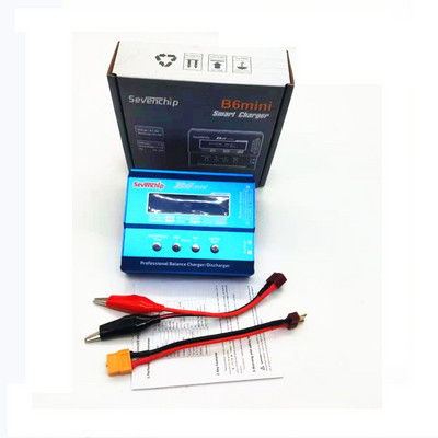 B6 Mini 80W Digital DC Battery Balance Charger XT60 Plug με προσαρμογέα 12v 5a Για RC FPV Racing Camera Drone