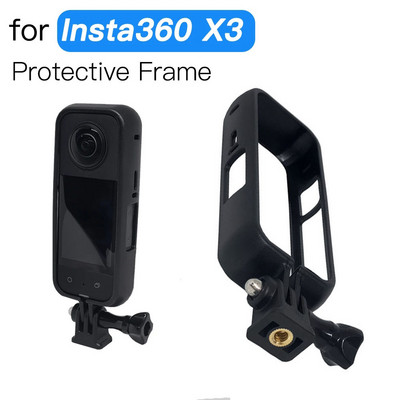 Калъф с рамка за Insta360 X3 Защитен корпус на камерата Калъф с рамка за Insta 360 X3 Anti Fall Action Frame Аксесоар за монтаж на камера