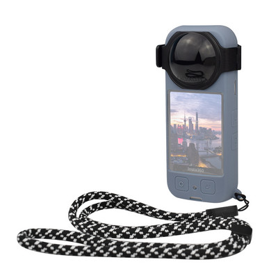 Insta360 X3 Silikonska zaštitna torbica Poklopac za leće Anti-lost Traka za zapešće Uzica Uže Neoriginalni dodaci