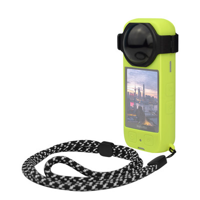 Insta360 X3 Silikonska zaštitna torbica Poklopac za leće Anti-lost Traka za zapešće Uzica Uže Neoriginalni dodaci