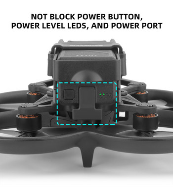 Κλείδωμα πόρπης κατά της απελευθέρωσης μπαταρίας Πτυσσόμενο πτυσσόμενο προστατευτικό πόρπης μπαταρίας για αξεσουάρ DJI Avata Drone