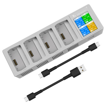 За DJI Mini 3 Pro Бързо зарядно устройство Батерия USB хъб за зареждане W TYPE C Кабел LED зарядно устройство За DJI Mini 3 PRO Аксесоари за дрон