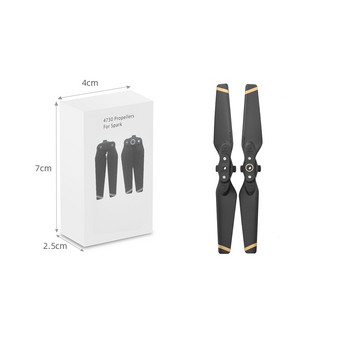 Έλικας για DJI Spark Drone 4730 Quick Release Folding Blades 4730F Replacement Props Ανταλλακτικά Αξεσουάρ φτερού