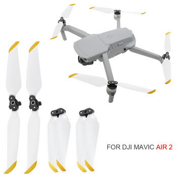 4 τεμάχια Low-Noise 7238F στηρίγματα για Drone Mavic Air 2 Propeller Quick Release Propeller Blades για αξεσουάρ DJI Mavic Air 2 Drone