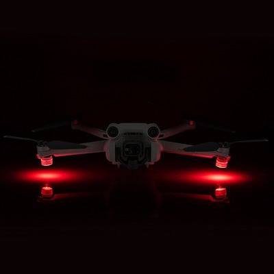 2vnt Naktinė lemputė Raudona mėlyna pakaitomis Mirksi posūkio indikatorius dji mini 3 pro / mavic air 2/air 2S /mavic 3 drone