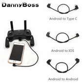Adatkábel DJI Spark/MAVIC Pro/MAVIC Air/Mavic 2/Mini SE Control Micro USB világításhoz/C típusú/Micro vonal IPhone/Pad számára