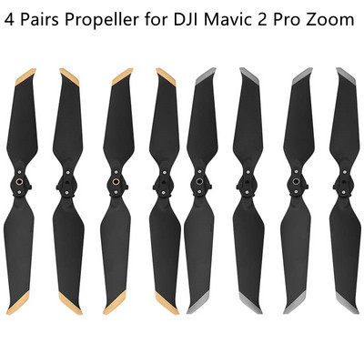 4 ζεύγη στηρίγματα προπέλας για DJI Mavic 2 Pro Zoom 8743F Blade Quick-Release Folding Blade Reduction Noise Accessory Drone