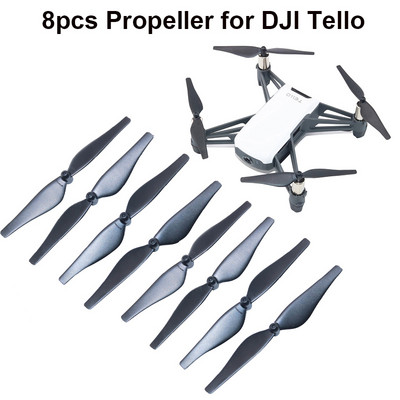 8 tk vastupidavad propellerid propellerid rekvisiidid asendus valge punane sinine kollane must CW CCW labad propeller DJI Tello drooni osade jaoks