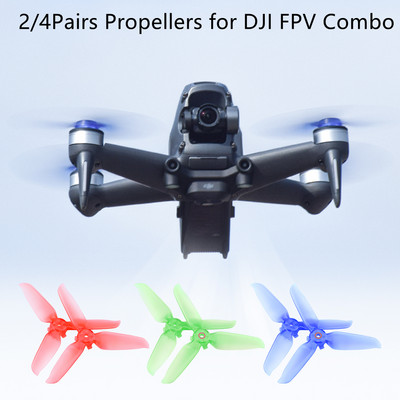 2/4 para propelera za DJI FPV Combo Quick Release Props Šarene lopatice CW CCW Wing Ventilator Zamjenski dodaci za drone