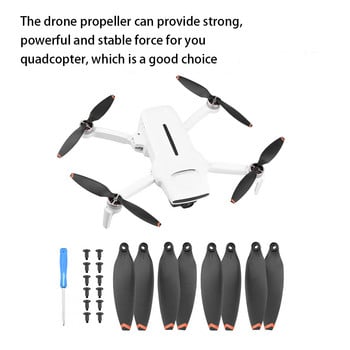 8X витло за дрон, сменяемо, заместващо витло за квадрокоптер, замяна за FIMI X8 MINI с монтажен винт, оранжев