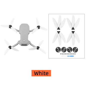 2 ζεύγη έλικες για DJI Mavic Mini 1 / Mini 2 /SE Drone, έλικα γρήγορης αποδέσμευσης τριών λεπίδων, αθόρυβη προπέλα γρήγορης αποδέσμευσης