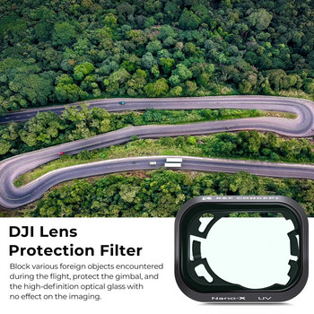 K&F Concept UV филтър за DJI Drone Mini3 / Mini3 Pro с едностранен антирефлексен зелен филм Водоустойчив Устойчив на надраскване