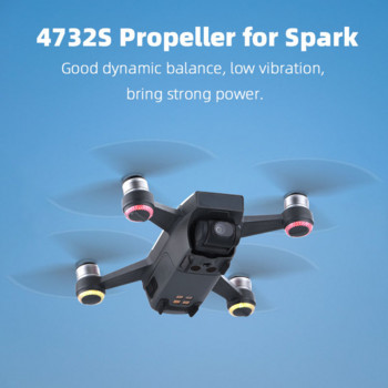 16PCS Витла с нисък шум за DJI Spark 4732S Drone Quick Release Сгъваеми резервни аксесоари за дронове Резервни части