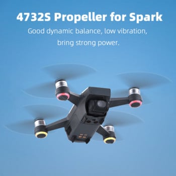 Έλικες χαμηλού θορύβου 16 τμχ για DJI Spark 4732S Drone Quick Release Folding Replacement Ανταλλακτικά Drone Accessories