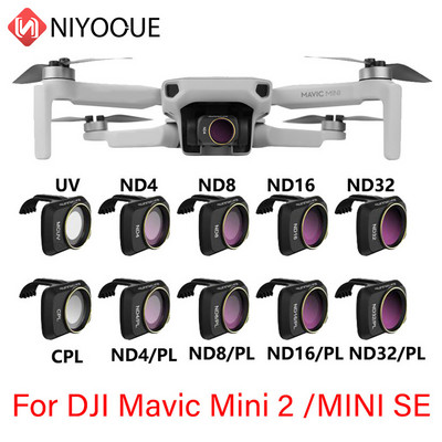 Филтър за обектив за камера DJI Mavic Mini 2 /MINI SE MCUV ND4 ND8 ND16 ND32 CPL ND/PL Комплект филтри Аксесоари за мини дрон Mavic