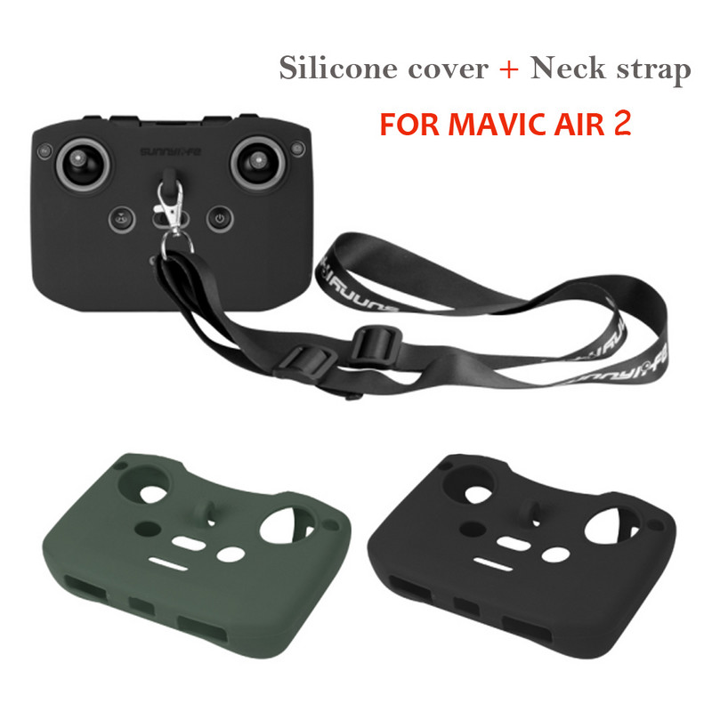 Zaštitna silikonska navlaka i traka za vrat za Mavic Air 2 torbicu za daljinski upravljač Uzica za MAVIC Air 2 dodatnu opremu za daljinsko upravljanje