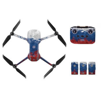 Αυτοκόλλητα δέρματος PVC για DJI Mavic Air 2 Drone Decal Skin Sticker Drone Body + τηλεχειριστήριο + 3 προστατευτικό κάλυμμα μπαταρίας