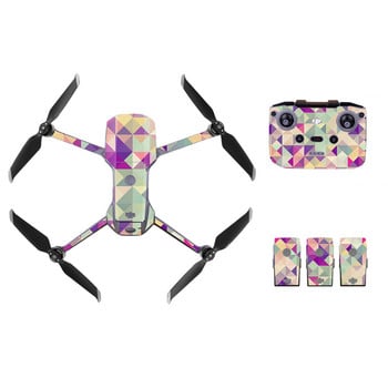 PVC стикери за кожа за DJI Mavic Air 2 Drone Decal Стикер за кожа на дрона Корпус на дрона + дистанционно управление + защитно фолио за 3 батерии