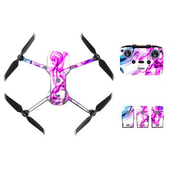 PVC стикери за кожа за DJI Mavic Air 2 Drone Decal Стикер за кожа на дрона Корпус на дрона + дистанционно управление + защитно фолио за 3 батерии