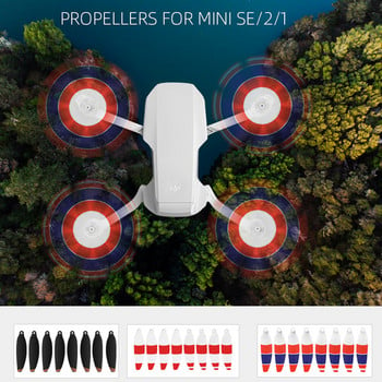 8 бр. За Mini SE/Mini 2 Аксесоари за витла Спирали за DJI 4726F Подмяна на подпори Цветни лопатки Крила Комбинация от резервни части