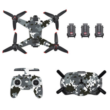 DJI FPV Combo Drone/Τηλεχειριστήριο/Γυαλιά Αυτοκόλλητο PVC Προστατευτική μεμβράνη Χαλκομανίες με προστασία από γρατσουνιές Δέρμα για αξεσουάρ DJI FPV Drone