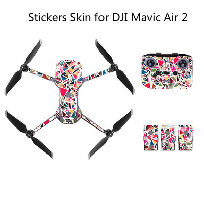 Protective Film Stickers Skin for DJI Mavic Air 2 Remote Controller Waterproof Scratch-Proof Decals Full Cover Skin Accessories