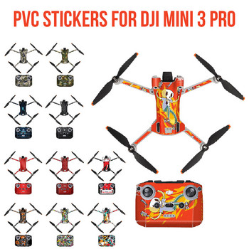 Για DJI Mini 3 Pro Protective Film Αυτοκόλλητα PVC Αδιάβροχο, ανθεκτικό στις γρατσουνιές, αυτοκόλλητα με πλήρη κάλυψη για αξεσουάρ DJI Mini 3 Pro