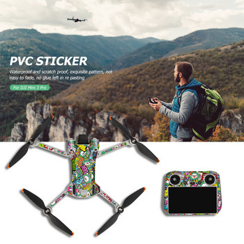 Για DJI Mini 3 Pro Protective Film Αυτοκόλλητα PVC Αδιάβροχο, ανθεκτικό στις γρατσουνιές, αυτοκόλλητα με πλήρη κάλυψη για αξεσουάρ DJI Mini 3 Pro