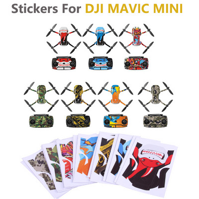Zaštitna folija PVC naljepnice Vodootporne naljepnice otporne na ogrebotine Full Cover Skin Dodaci za DJI Mavic Mini 1 Dodaci za drone