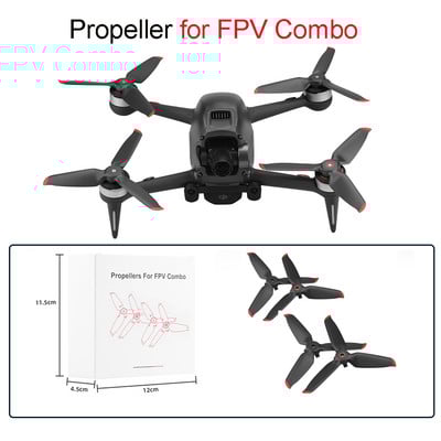 Brzo otpuštajući propeleri za DJI FPV Combo Drone Blade Rekviziti Zamjenski krilni ventilator Rezervni dio za DJI FPV Combo Dodaci