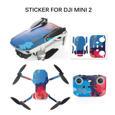 Водоустойчив PVC стикер за DJI Mini 2 Drone Body Skin Arm Дистанционно управление Защитни стикери за DJI Mavic Mini 2 Аксесоари