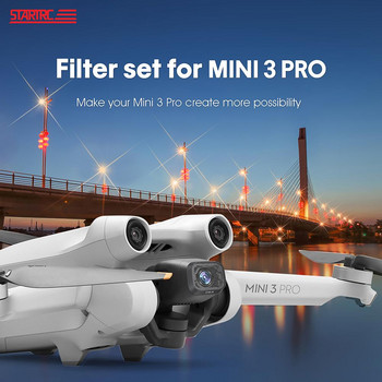 Филтър Леки щракащи филтри за бързо разглобяване, съвместими с аксесоари за дронове Dji Mini 3 Pro