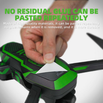 Πολύχρωμο αυτοκόλλητο Drone για Beast 3- SG906 Max Αδιάβροχο PVC Drone Body Skin Protective Battery Remote Control Decal Αξεσουάρ αυτοκόλλητων
