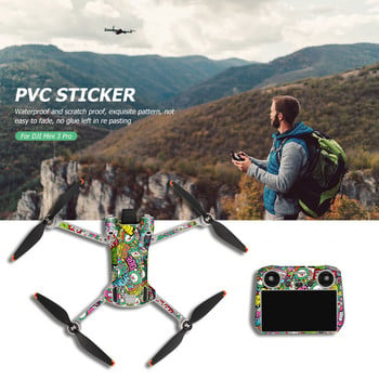 Sticker Skin For DJI MINI 3 Pro Stickers Protector Αδιάβροχο PVC αυτοκόλλητο Drone Body Skin Protective Arm Drone Αξεσουάρ Drone