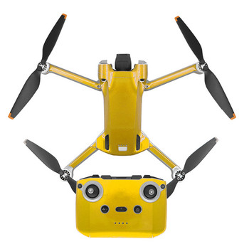 Дистанционно управление на тялото на дрона, кожа, половин съраунд, комплекти флуоресцентни стикери за аксесоари за дронове DJI Mini 3 Pro