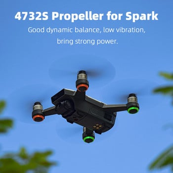 για DJI Spark 4732S Propellers Drone Propeller Quick Release CW CCW Wing ανεμιστήρα χαμηλού θορύβου Props Drone