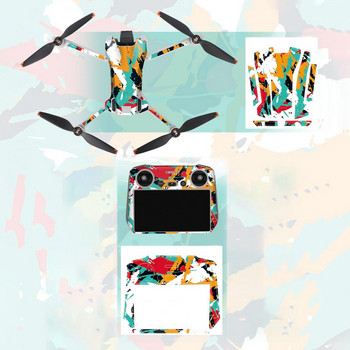 Sunnylife Skin за DJI Mini 3 Pro Стикери Стикери за дистанционно управление Drone Protector Плосък, устойчив на надраскване Аксесоари за DJI Mini3